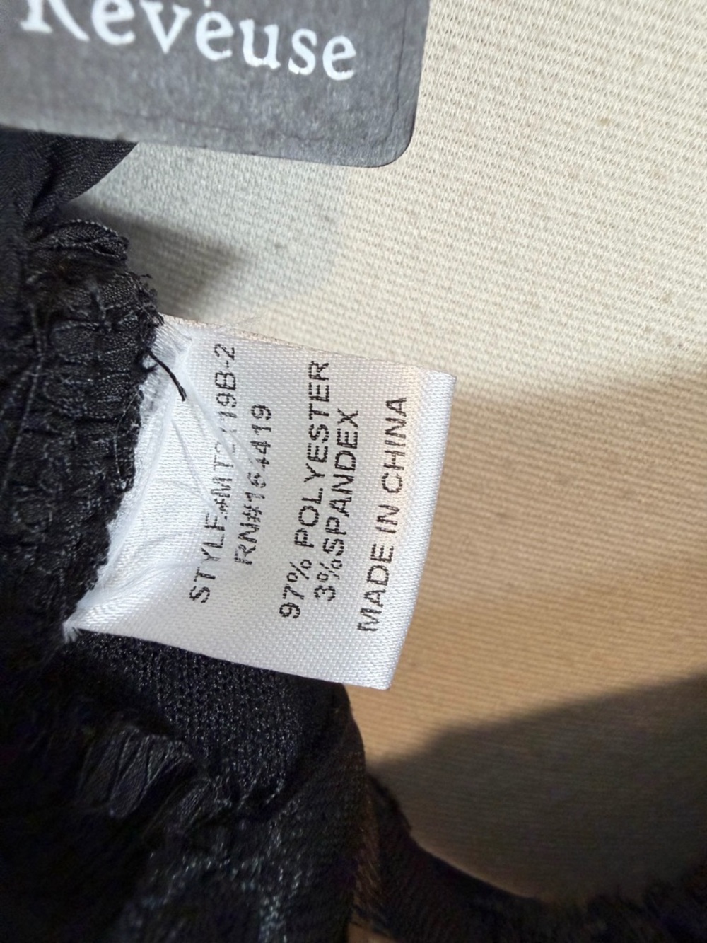 Black Satin Draped Open Back Blouse Size L Dolman Kimono Sleeve Minimalist Goth - Picture 11 of 12